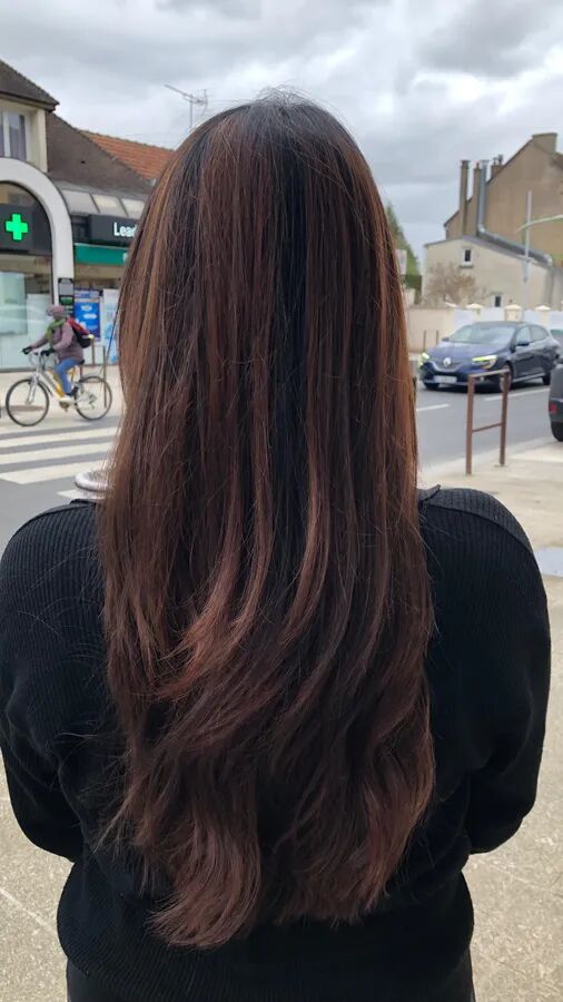 Balayage acajou 